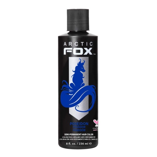 ARCTIC FOX Vegan and Cruelty-Free Semi-Permanent Hair Color Dye (8 Fl Oz, POSEIDON)