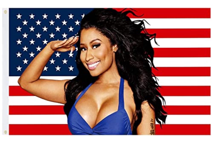 Nicki Minaj american flag