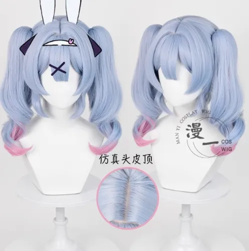 RabbitHole MikuCOS - Manyi Hatsune Rabbit Hole Cosplay Wig Simulation Scalp Top Tiger Mouth Clip Double Ponytail