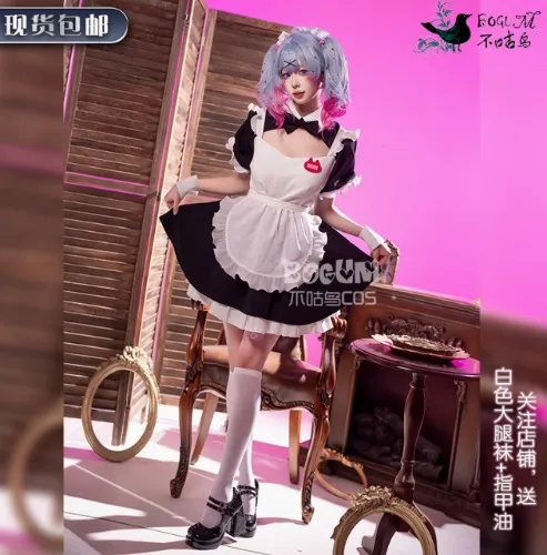 RabbitHole MikuCOS - Bugu bird rabbit hole maid costume cosplay costume first miku sound cos clothing rabbit hole maid dress