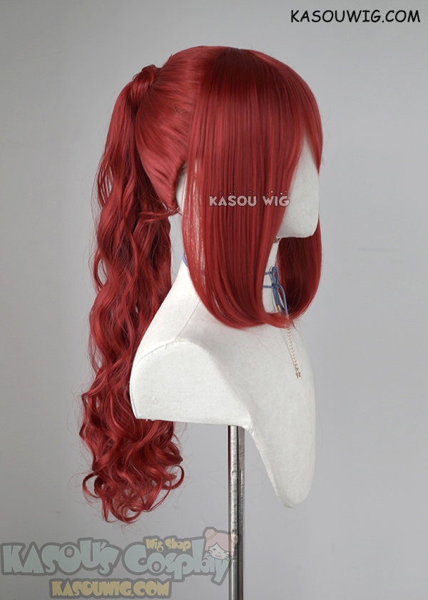 Persona 5 Royal Kasumi Yoshizawa 55cm long red ponytail cosplay wig