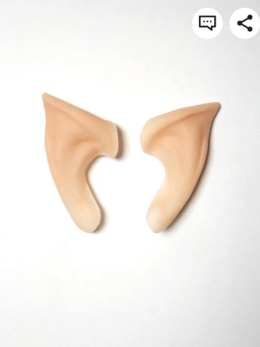Prothèses d'embout d'oreilles d'elfe en silicone cosplay (sans latex) E01