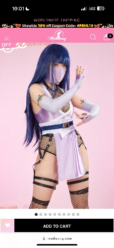 Sexy Lingerie Mesh Bodysuit and Deep V Bodysuit with Mask and Thigh Socks