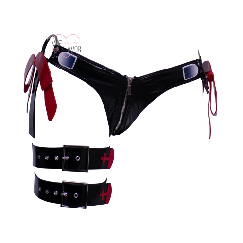 Demon Medic - Black & Red / Bottom / 2XL/3XL