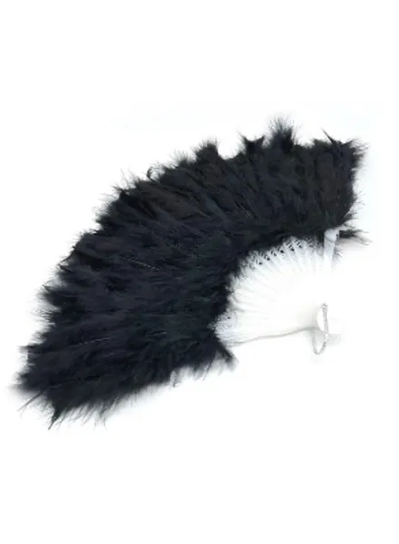 Black Feathered Fan