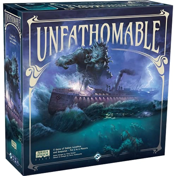 Unfathomable | Strategy Game for Teens and Adults | Arkham Horror | Hidden Traitor Board Game | Ages 14+ | 3-6 Players | Average Playtime 120-240 Minutes | Made by Fantasy Flight Games