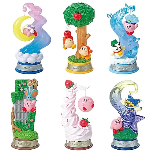 Re-Ment Swing Kirby in Dream Land Blind Box - Includes 1 of 6 Collectible Mini Figurines - Fun and Versatile Decoration