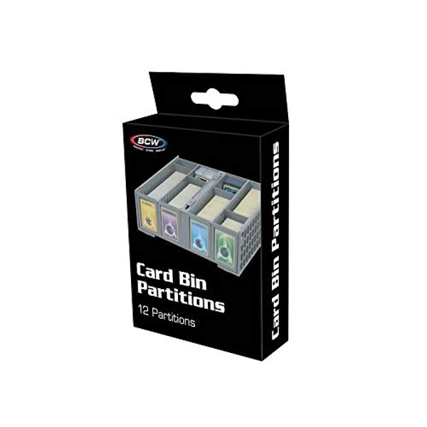 BCW Collectible Card Bin Partitions - Gray