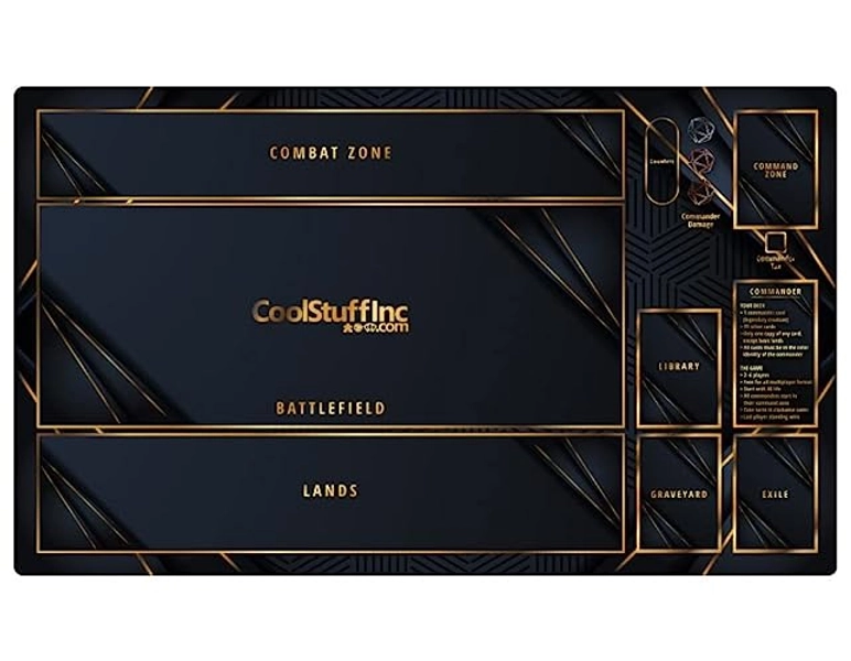 CoolStuffInc Magic: The Gathering Player Play Mat (Commander), Multicoloured