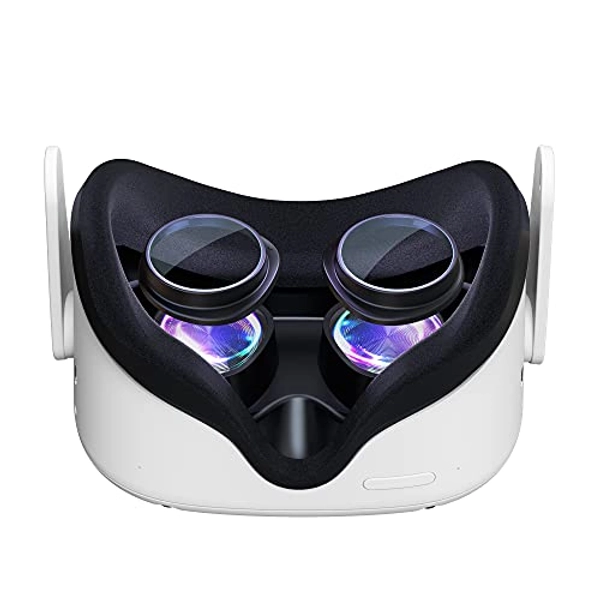 KIWI design Blue Light Blocking Glasses, VR Lens Protector Accessories Compatible with Quest 2, Anti-Glare and Protect Your Eyes from Harmful Blue Light (1 Pair)