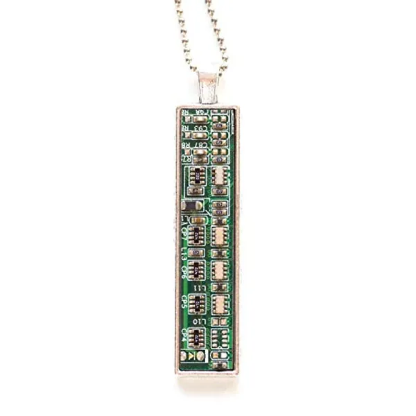 Circuit Board Necklace (Green)