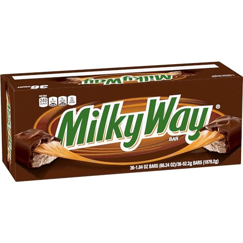 MilkyWay Candy Milk Chocolate Bars Bulk Pack, Full Size, 1.84 oz Pack of 36) - 1.84 Ounce (Pack of 36)