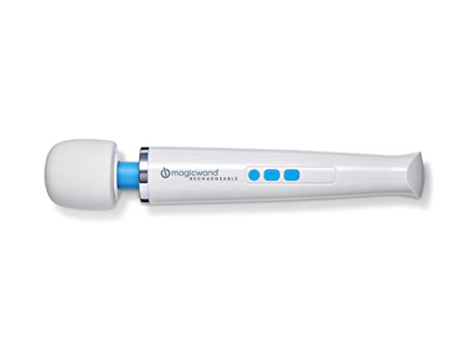 Authentic Magic Wand Massager Rechargeable HV-270 – Cordless Multi-Function Variable-Speed with Soft Silicone Head and Ultra-Powerful Motor for Deep, Rumbling, Muscle Relaxing Vibrations - Rechargeable