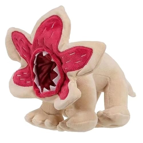 【 Large Models 】 Horror Characters Demogorgon Beige Cannibal Flower Plush Doll Standing Pose Vinyl Character Horror Model Toy Boy and Girl Gift(one Piece) 10 Inches