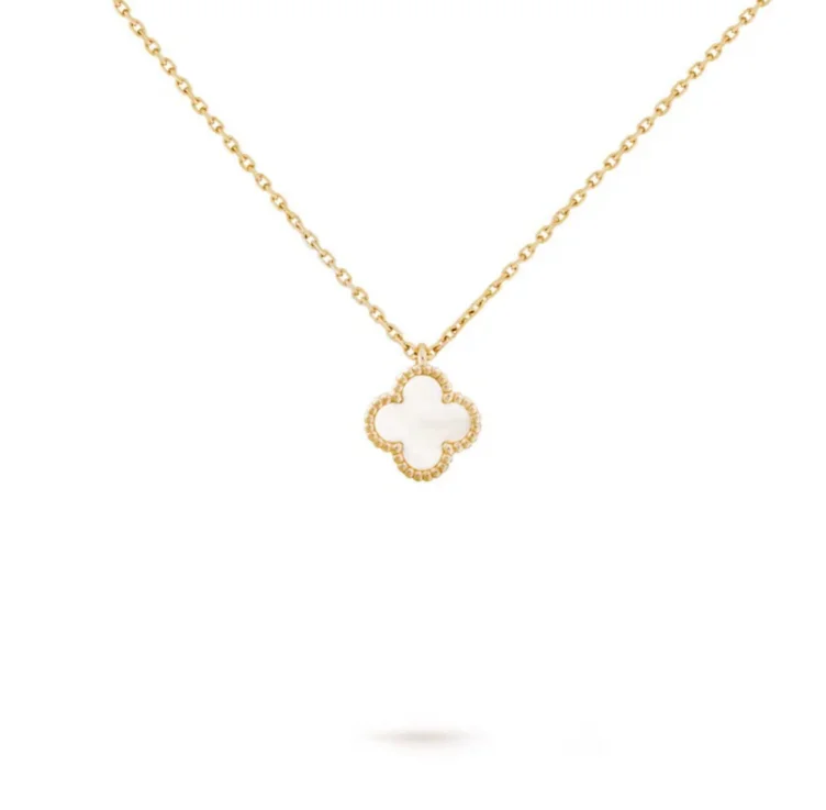 Sweet Alhambra pendant 18K yellow gold, Mother-of-pearl - Van Cleef & Arpels