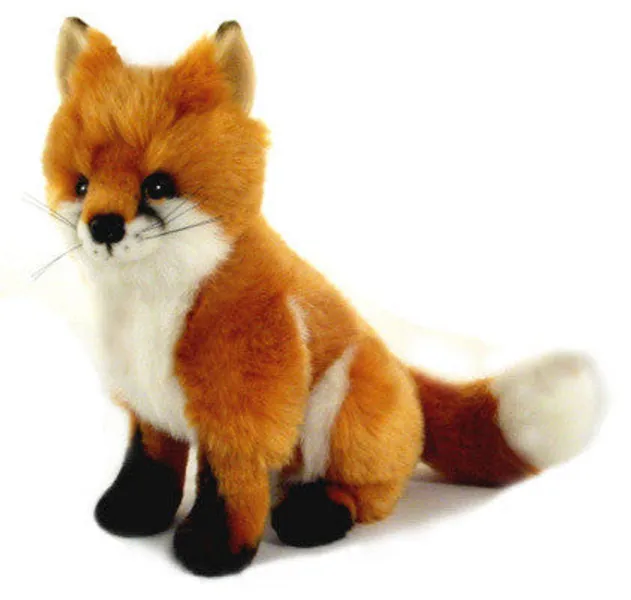 Sitting Fox Stuffed Soft Plush Toy (24cm) | Default Title