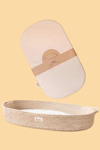 Change Basket + Wipeable Change Pad Bundle | Latte