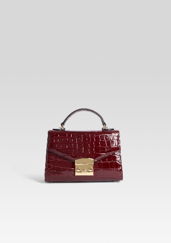 Renee Bag | Burgundy Croco / OS