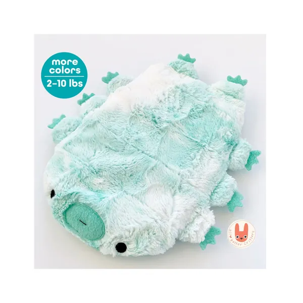 Cute TARDIGRADE Hot/Cold WEIGHTED PLUSH Animal | 2–10 lb Hug Pillow | Washable Cover | Handmade Soft Water Bear | Unique Science Gift