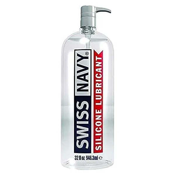 Swiss Navy Premium Silicone-Based Personal Lubricant & Lubricant Gel For Couples, 32 oz.