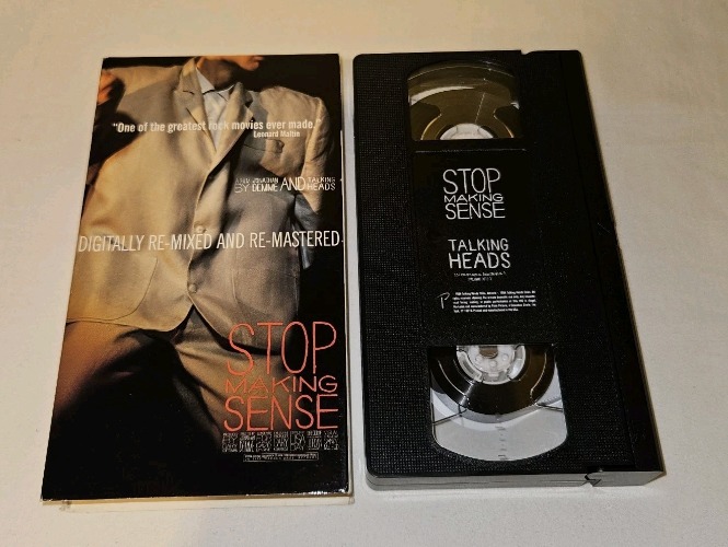 Talking Heads Stop Making Sense VHS Rock Concert Palm Pictures 2000 - Tested