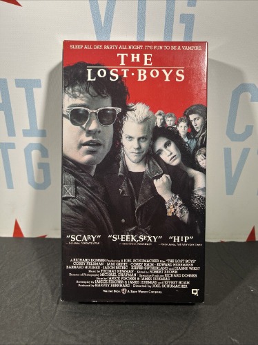 The Lost Boys VHS Cassette Tape 1987 Horror Movie 1980s 80s Corey Feldman