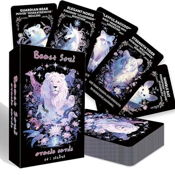 Dongniubi Spirit Animal Oracle Cards - Intuitive Guidance and Spiritual Connection, Summon Spirit Animal Energies!