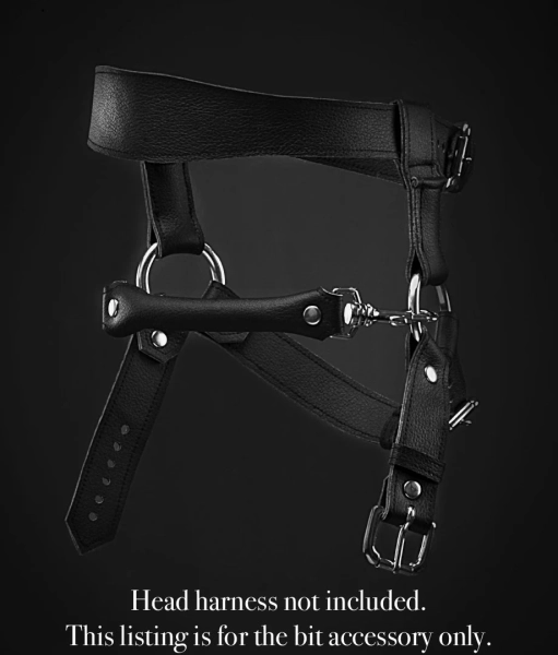 Pony Play Bit - Faux Leather