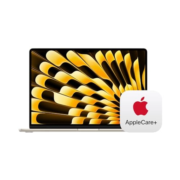 Apple 2024 MacBook Air 13-inch Laptop with M3 chip: 8GB Memory, 256GB Storage; Starlight with AppleCare+ (3 Years)