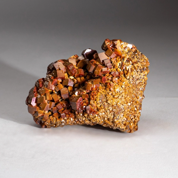 Vanadinite Crystal Cluster on Matrix from Mibladen, Atlas Mountains, Khénifra Province, Morocco
