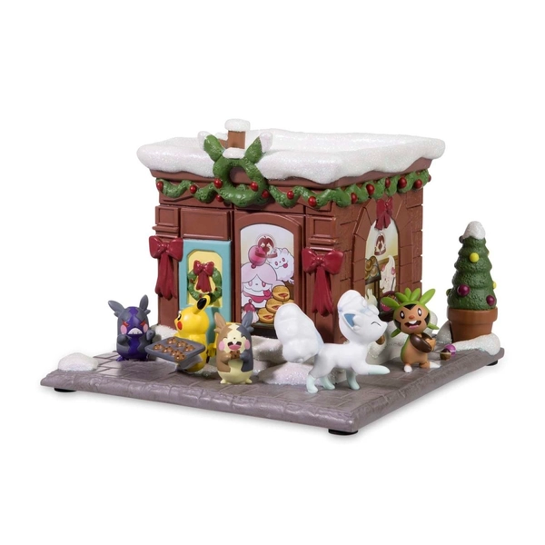 Bounsweet & Steenee Bakery Holiday Pokémon Village Figure
