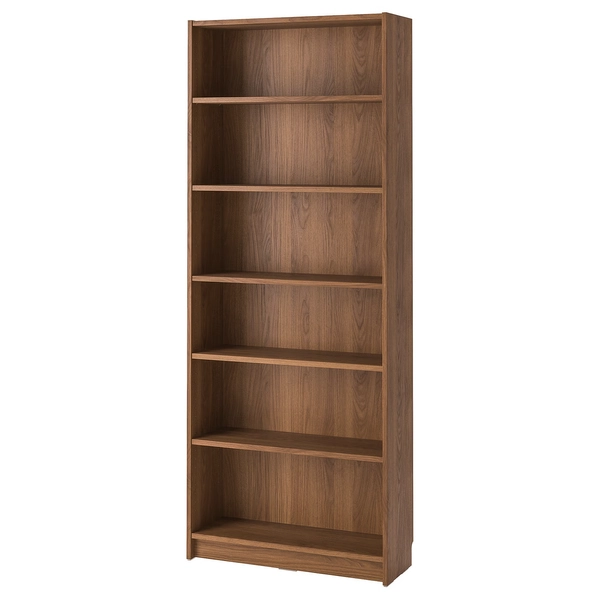 BILLY Bookcase - brown walnut effect 80x28x202 cm