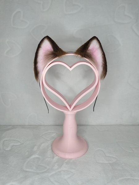 Light Brown Micro Kitten, kitten ears, cat girl, ears on headband, cat ears, faux fur ears