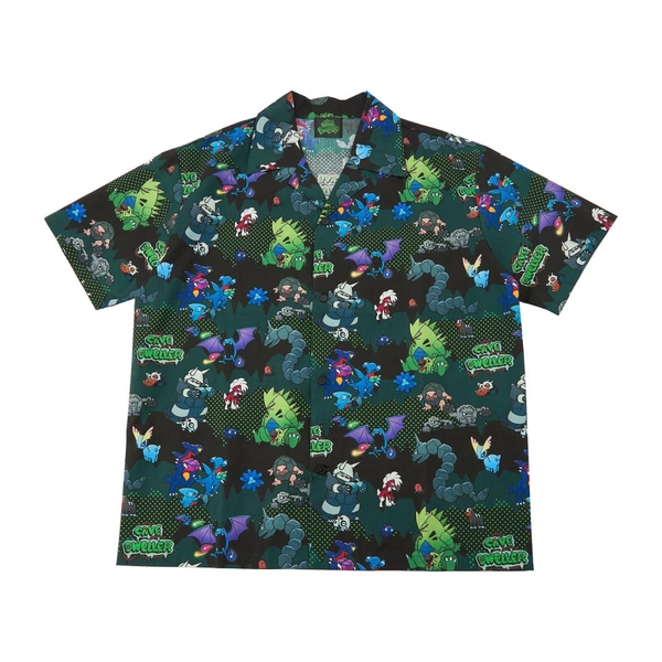 Open-collar Shirt L Pokémon Cave Dweller
