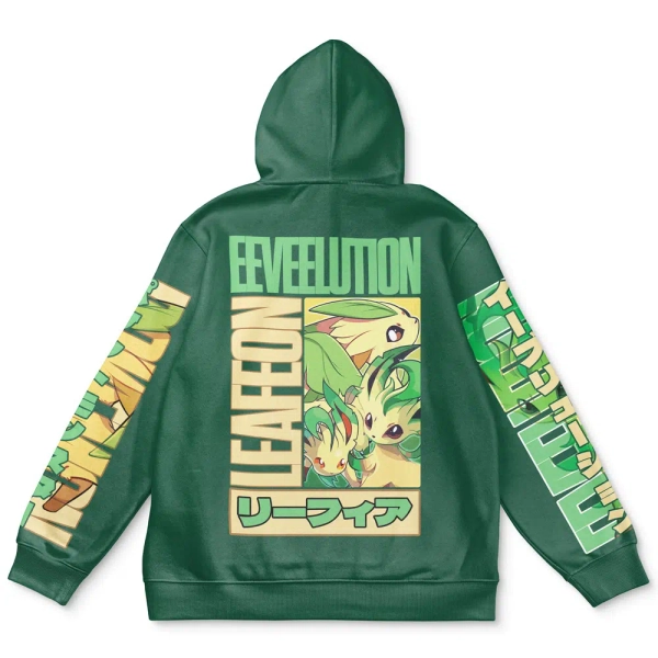 Leafeon Pokemon Streetwear Hoodie - Large