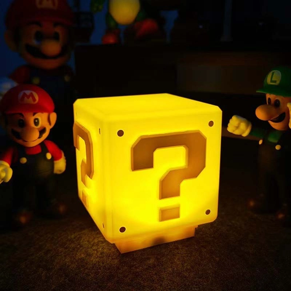 Question Mark LED Light Rechargeable Question Block Lamp