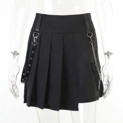 Gothic Punk Black Skirt