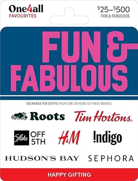 Multi-Brand Choice Cards Fun & Fabulous Gift Card