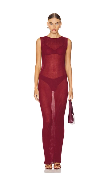 Clarice Sheer Maxi Dress- Size M