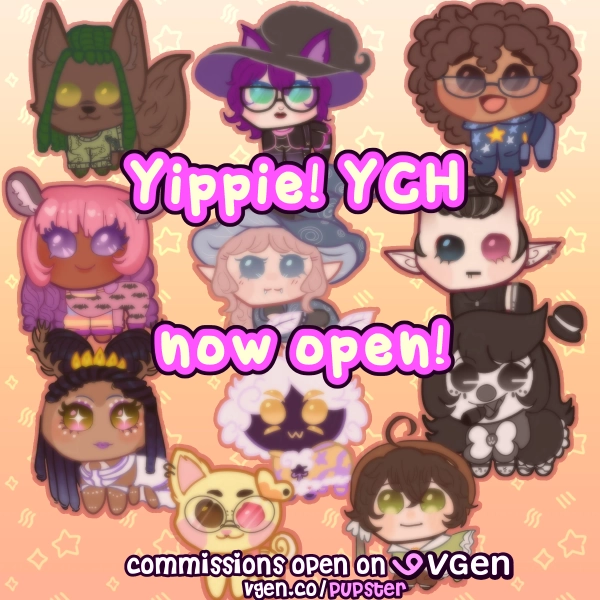 YIPPIE ! YCH by pupster (@pupster)