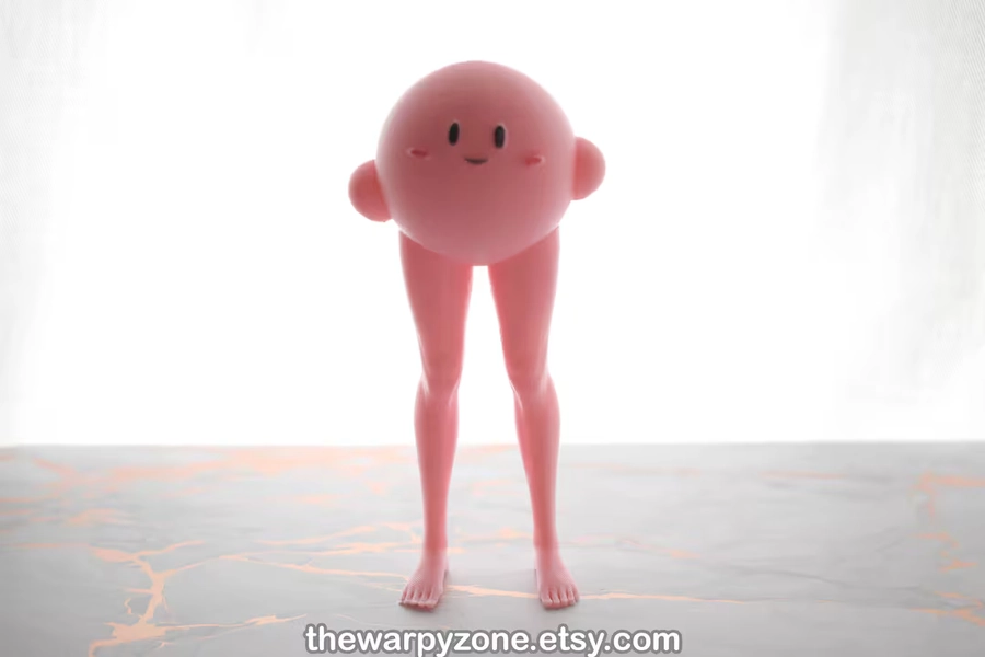 Kirby With Legs 3D Printed Figurine - Etsy