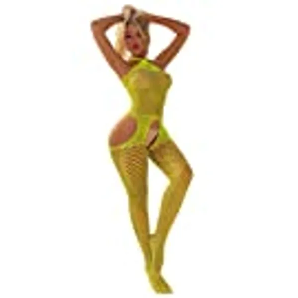 MissDaisy-Women Fishnet Bodystocking Bodysuit Babydoll Lingerie High Elasticity Sleepwear Tight Nightwear Sexy Lingerie