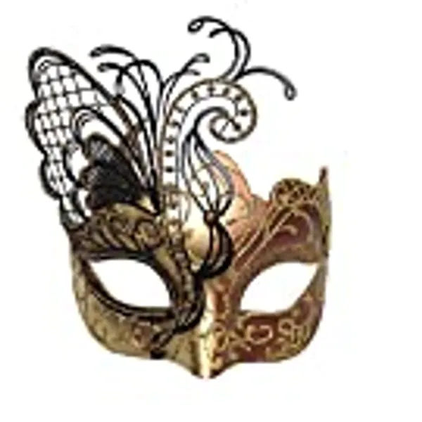 Ubauta Various Butterfly Rhinestone Metal Venetian Women Mask for Masquerade/Mardi Gras Party/Sexy Costume Ball/Wedding
