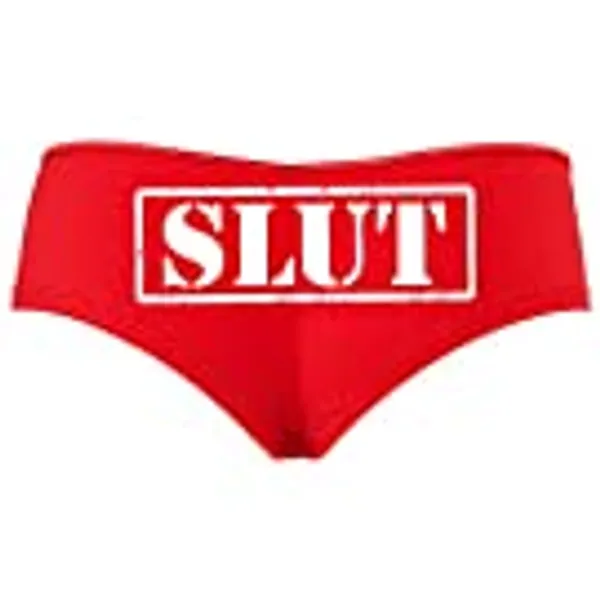 Knaughty Knickers SLUT owned stamp bdsm slutty boyshort panties underwear ddlg