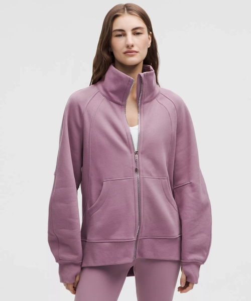 Scuba Oversized Funnel-Neck Full Zip