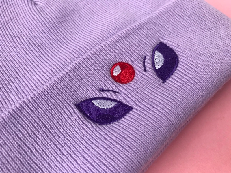 Embroidered Espeon Inspired Beanie
