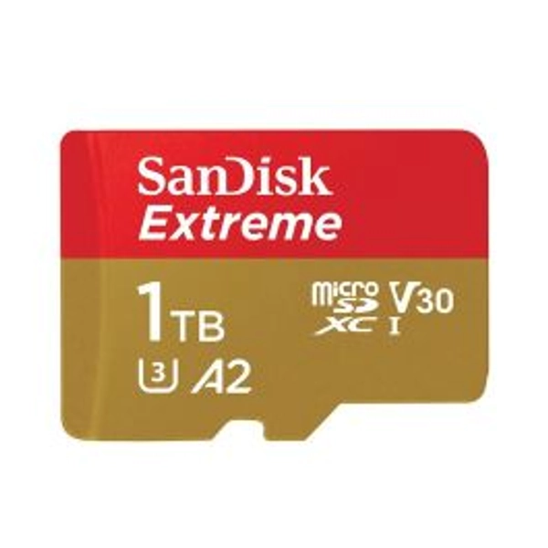 SanDisk Extreme 1TB micoSDXC Card [190MBS/130MBS]