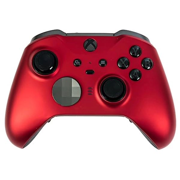 Xbox Elite Series 2 Custom Soft Touch Controller - Soft Touch Feel, Added Grip, Metallic Red Color - Compatible with Xbox One, Series X, Series S
