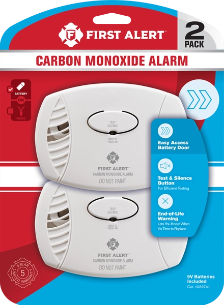 First Alert Battery-operated Carbon Monoxide Detector (2-Pack)