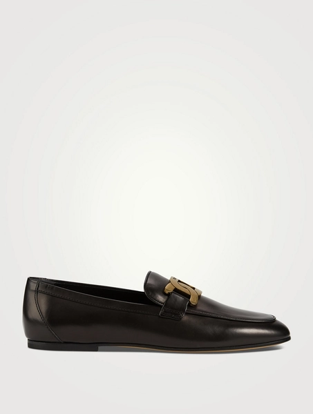 Kate Chain Leather Loafers